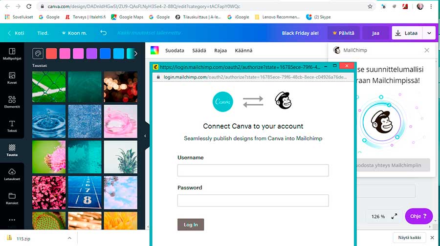 Canva | Connect to MailChimp